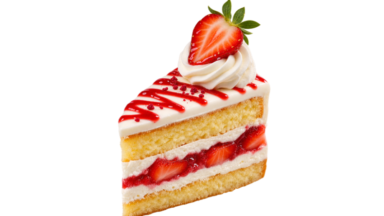 Assorted fresh pastries with cream and decorative toppings